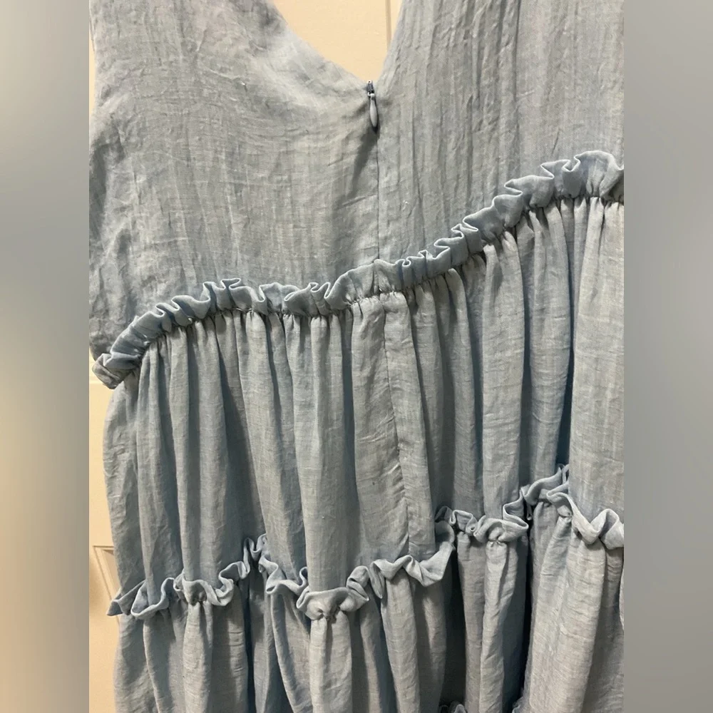 Free the Roses NWT Tiered Tie Shoulder Dress | M - Picture 6 of 9